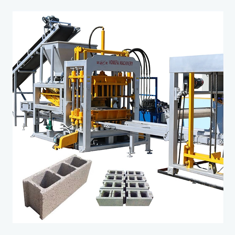 Qt4-15s concrete brick making machinery cement hollow block making machine construction building material machinery