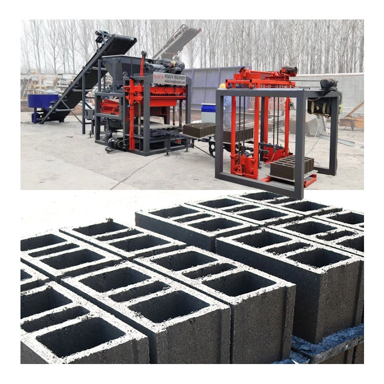 QT4-25 Small cheap Hollow Block Machine Concrete Brick Making Machinery construction machines for small business ideas