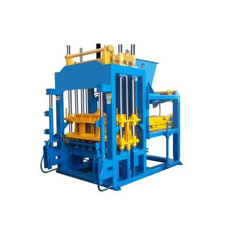 QT5-15 Concrete Hollow Block Brick Making Machine Paving Block Paving Vibration Method Construction Featuring PLC Pump